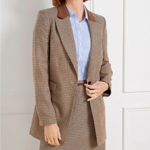 NWT- Talbots 90’s Blazer in Autumn Check